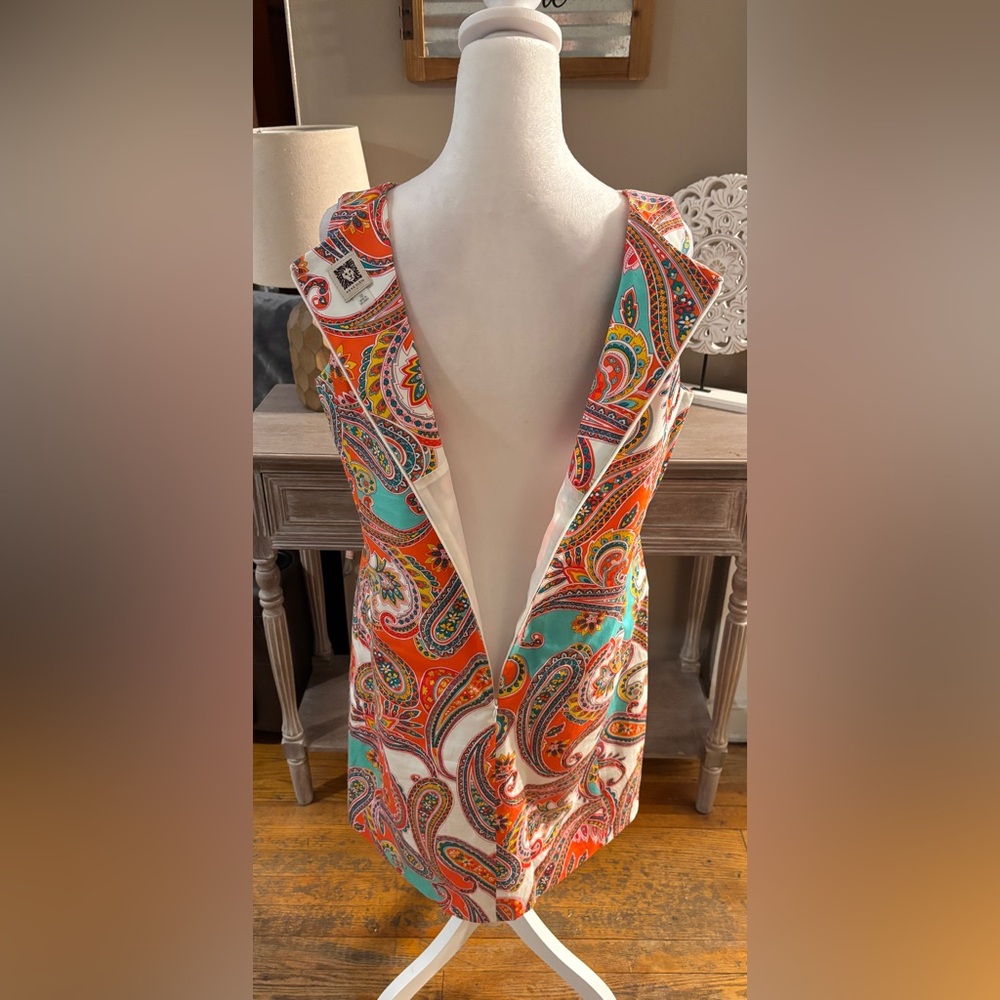 Anne Klein Paisley Shift Dress - Picture 6 of 9
